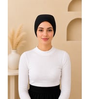 Dikişsiz Silikonlu Bone Siyah