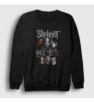 Presmono Unisex Siyah Band V2 Slipknot Sweatshirt 291389tt