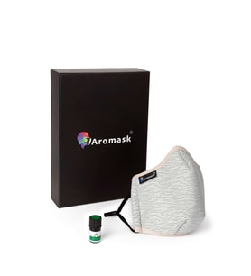 Aromask Çay Ağacı Uçucu Yağ ve Pedli Gri Maske