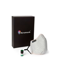 Aromask Çay Ağacı Uçucu Yağ ve Pedli Gri Maske
