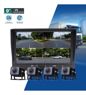 NEWFRON NF-DC1013 9 İnç Araç Monitörü Set 4 Kamera DVR Kayıt