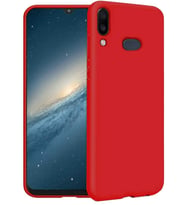 Samsung Galaxy A10S İnce Mat Silikon Kılıf Kırmızı
