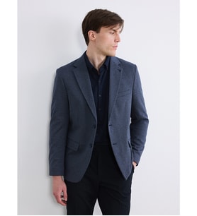 LCW BUSINESS Lacivert Slim Fit Klapa Yaka Desenli Erkek Blazer Ceket