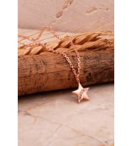 Yıldız Mini Rose Gümüş Kolye 7985