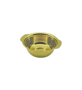 23CM   GOLD  PASLANMAZ METAL  SEPET  SÜZGEÇ  KENDİNDEN KULPLU (5343)