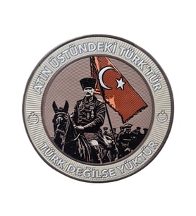 ATATÜRK - ATIN ÜSTÜNDEKİ TÜRK'TÜR , TÜRK DEĞİLSE YÜKTÜR  - Arma - TPU Patch