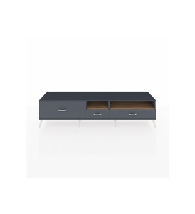 Hyperion TV Ünitesi 2 Raflı 3 Çekmeceli  220x44x51 Antrasit-Çam/Antrasit