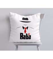 BK Home Godfather Baba Tasarımlı Beyaz Yastık-17