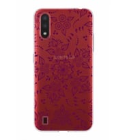 Samsung Galaxy A01  Kapak Nostalji Desen Tasarımlı Şeffaf Silikon Kılıf