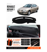 RENAULT MEGANE 1 (1995-2003) Uyumlu Torpido Örtüsü Torpido Kılıfı - Siyah