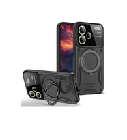 Note 13 Pro Plus Joy Lens Standlı Kapak - Siyah