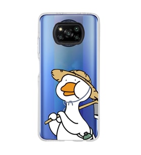 Poco X3 Pro Uyumlu Ördek Desenli Şeffaf Telefon Kılıfı