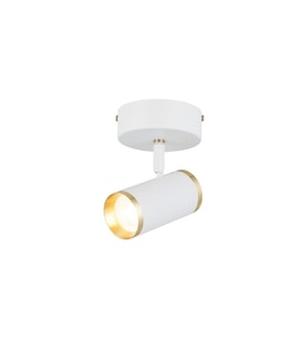 LUME TEKLİ BEYAZ-ANTIK LAK PLAFONYER 1XGU10