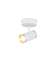 LUME TEKLİ BEYAZ-ANTIK LAK PLAFONYER 1XGU10