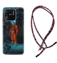 Xiaomi Redmi Note 7 8 9 Pro 10 2022 10 Pro 10S Kılıf Boyun Asklı Rasta Silikon Astronot Smoke 1769