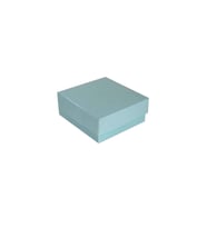 Komple Karton Kutu Düz Renk 9X9X3 CM (25 Adet)  Mavi