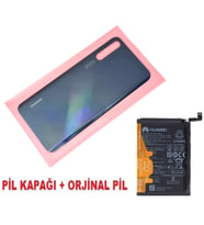 Tkgz Huawei Uyumlu P Smart S Arka Pil Batarya Kapağı + PİL SİYAH