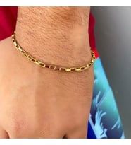 özel tasarım erkek küp zincir bileklik