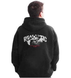 Realistic Siyah Sweatshirt