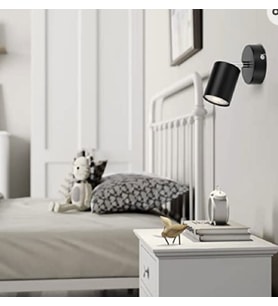 MYLİGHTS LED APLİK LED SPOT METAL SİYAH HARELETLİ DUVAR APLİK GÜNIŞIĞI LEDLİ 