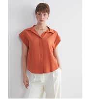 LCWAIKIKI Classic Turuncu Loose Fit Kadın Gömlek