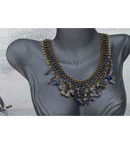 HANDMADE LAPIS LAZULI DOĞAL TAŞ BONCUK KOLYE
