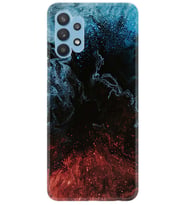 Kılıfland Samsung Galaxy A52 Kılıf Desenli Silikon Resimli Kapak Red Blue Black Abstact Kılıf 1386