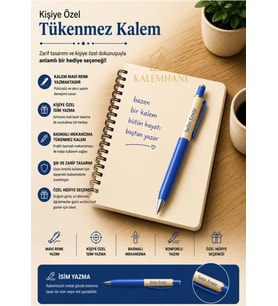 Kalemhane Kişiye Özel Ahşap Kutulu Tükenmez Kalem (K)