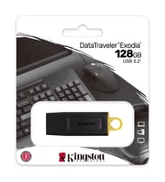 Kıngston Dtx/128gb Usb 3.2 Data Traveler Exodia  Gen 1 Flash Disk (siyah - Sarı)