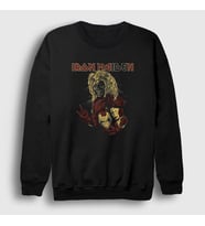 Presmono Unisex Siyah Hero Iron Maiden Sweatshirt 86158tt