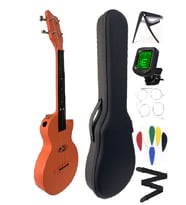 CARBON FİBER UKULELE TAM PROFESYONEL FUL SET MAT TURUNCU
