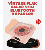 Retro Kristal Netliğinde Ses – Gece Işıklı Retro Bluetooth Hoparlör