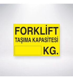 Forklift Taşıma Kapasitesi    KG. 21x35 Arkası Yapışkanlı Levha