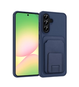 Samsung Galaxy A56 Kılıf TPU Malzemeli ve Deri Dokulu Şık NexaCard Premium Kapak