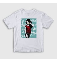 Presmono Unisex Çocuk Beyaz Icon Amy Winehouse T-Shirt 152079tt