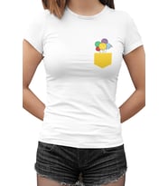 In my Pocket Beyaz Kadın Tshirt