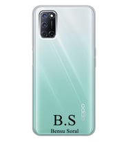 Oppo Klasik İsim Tasarımlı Şeffaf Telefon Kılıfı