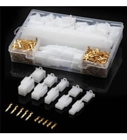 580 Parça Elektrik Kablo Konnektör Terminal Seti 2 3 4 6 9 Pin Erkek Dişi 2.8mm Otomotiv Bisiklet Ba