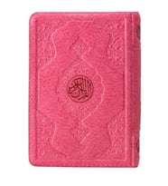 2 Renkli Pembe Hafız Boy Kur'an-I Kerim Kılıflı 2 Renkli Kuranı Kerimler