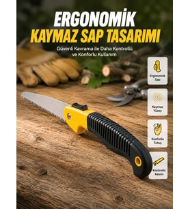 Bahçe Ve Odun Kesimi İçin Katlanır El Testeresi