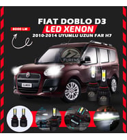 Fiat Doblo D3 2006-2012 Uzun Far Uyumlu Şimşek Etkili Led Xenon Light Series H7