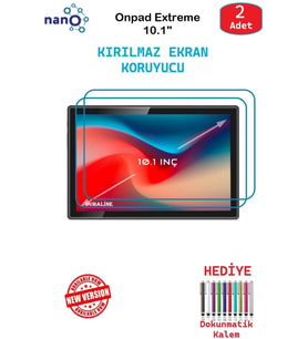 Onpad Extreme 10.1" İçin Nano Ekran Koruyucu 9h Esnek 2 ADET