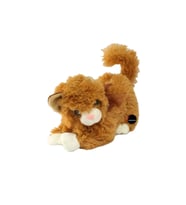 Miyavlayan Sesli Kedi Peluş Oyuncak 30 cm (Çok Renkli)