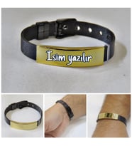 Kişiye Özel Çelik Bileklik Üzerine Lazer ile İsim Yazma