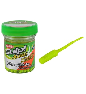 Berkley Gulp Alive Fish Fry 2cm LRF Silikonu Chartreuse