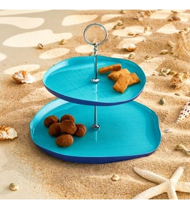 EMSAN VOYAGE CAM KATLI KURABİYELİK 28 CM / 21 CM (Mavi)