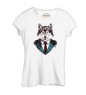 Mr. Wolf - Kurt Beyaz Kadın Tshirt