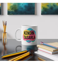 Ecem Collections Kişiye Özel Baskılı Bardak ( kişiye Özel Baskılı Kupa ) (Beyaz)