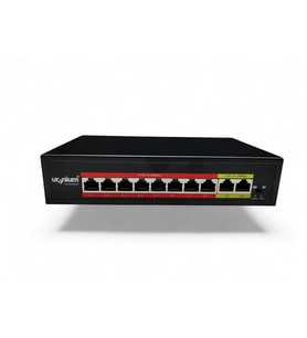 POE-8002-96W 8 PORT 10/100 + 2 PORT 10/100 RJ45 UPLINK WATCH-DOG POE SWITCH (REALTEK CHIPSET)