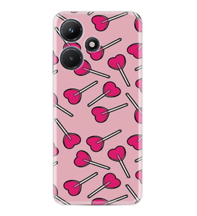 Infınix Hot 30i Kılıf Resimli Desenli Baskılı Silikon Heart Lollipop 1414